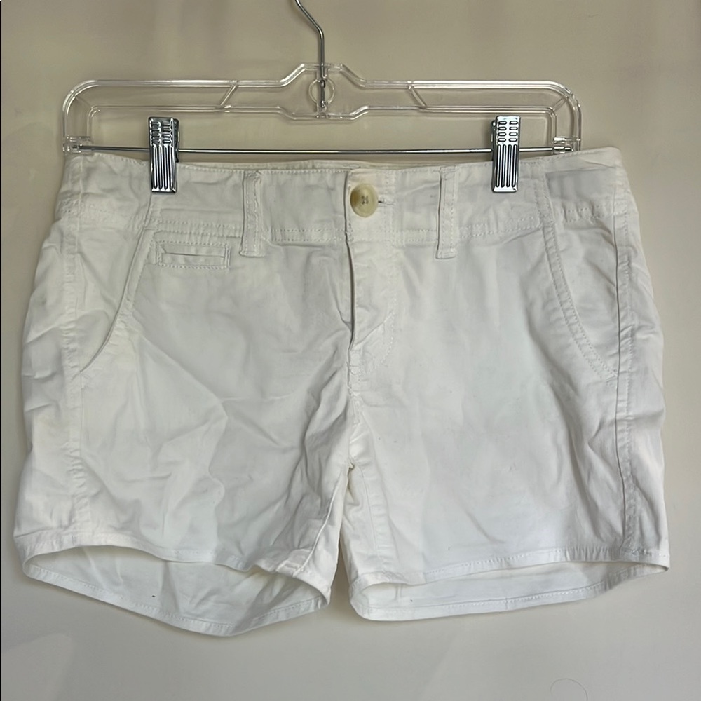 American Eagle Outfitters White Bermuda Shorts
